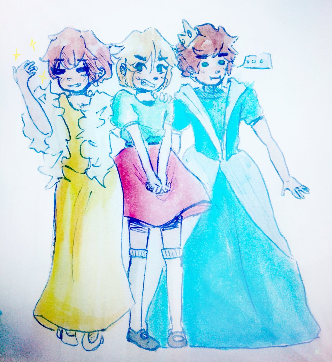 Jameri_uwu's tweet photo. A pasado un tiempo que dejé de publicar y hace un día me puse en manos a las obras y salió esto 
... 😗🎶
✌️-|-🤘

No se en que estaba pensando cuando estuve haciendo el dibujo xd

Dedicado a :
@BebeMiloYT 
@BebeAdriYT 
@BebeVitaReal https://t.co/uKtLjQgLv3