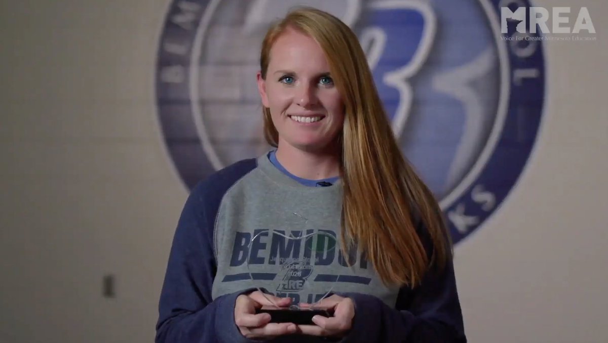 Congrats to Jacqueline Stoffel, a Phy Ed teacher from <a href="/BemidjiH/">Bemidji High School</a> on receiving the 2020 Educator of Excellence Award. We love how you are teaching students to compete for the biggest heart through a unified approach. #educatorofexcellence #mnruralproud