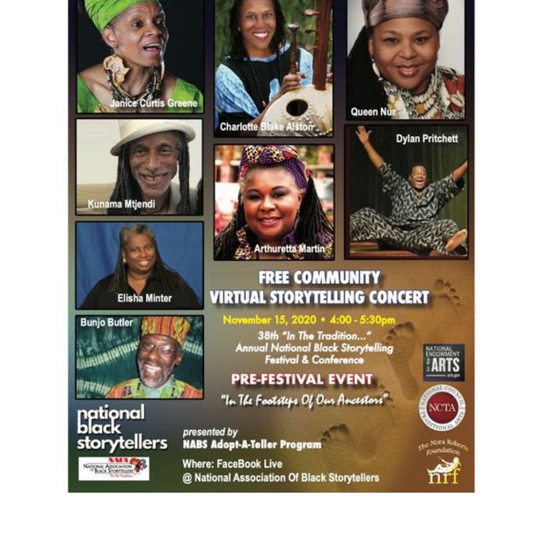 Today at 4 PM!!!!!! #FREE National Community Pre- #Festival #Storytelling Concert!! Raise your hand in the comment below if you're attending🖐🏿 #NABSFest2020 #blackstorytelling #tellers