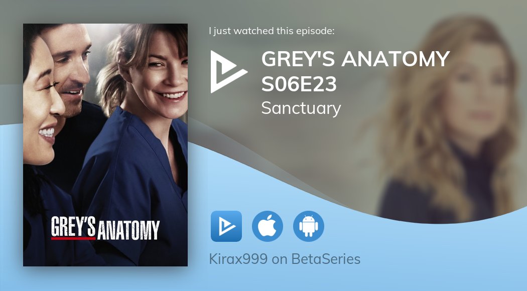 RichetAlexandre's tweet photo. Vient de regarder Grey's Anatomy S06E23 https://t.co/ZIn4QnJS6J