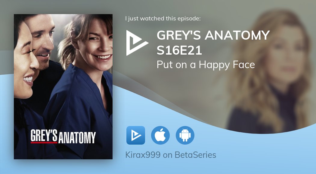 RichetAlexandre's tweet photo. Vient de regarder Grey's Anatomy S16E21 https://t.co/GFvWm7h7Hv