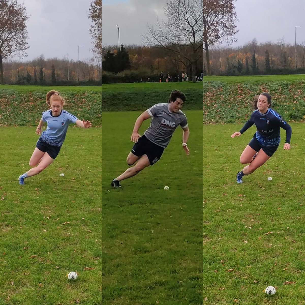 Training curved running and crossover movement at speed provides a unique stimulus not found in the gym. 
Rehab and injury prevention should rhyme and they should both look a lot like training.
Look at the angles created by the inside leg.
Think about the structures being loaded.