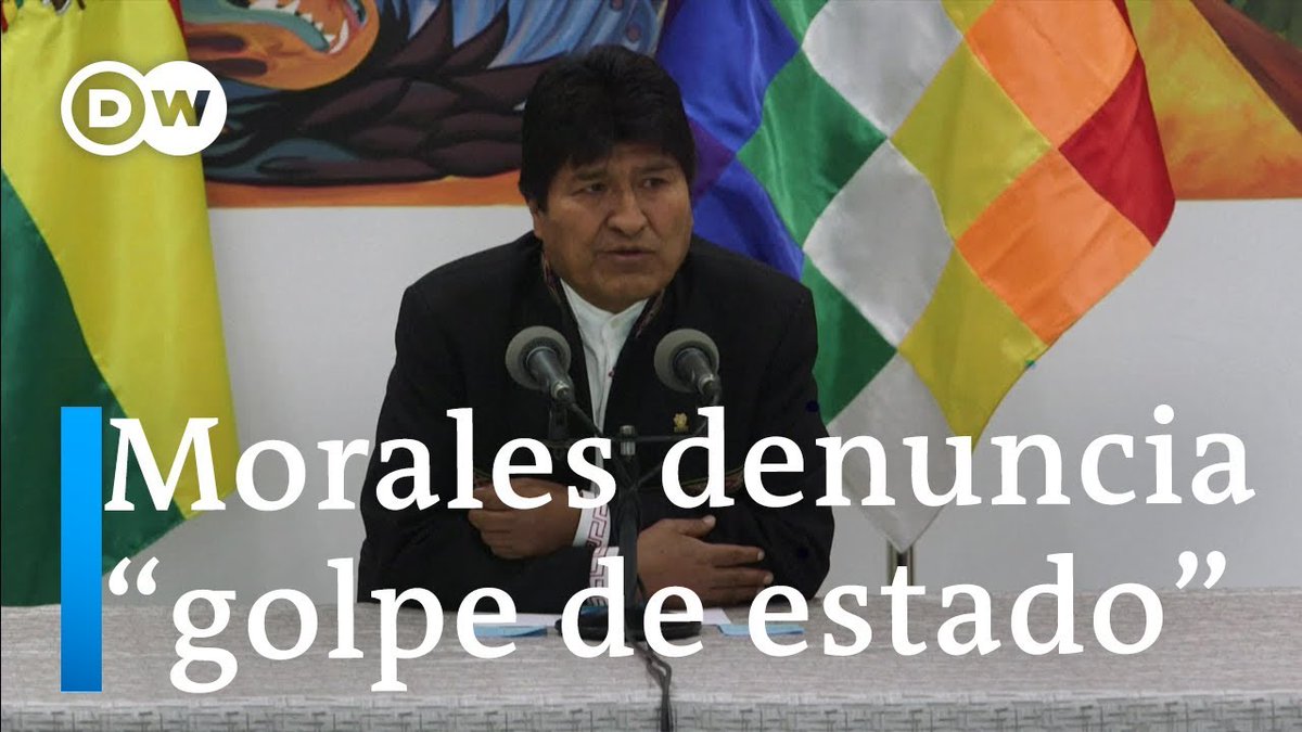 A transitional government entered due to lack of power. The same Evo Morales and his people from outside the country began to say things such as "DEFECT GOVERNMENT" "COUP D'État" since he resigned, with the excuse that the people were the ones who threatened him.