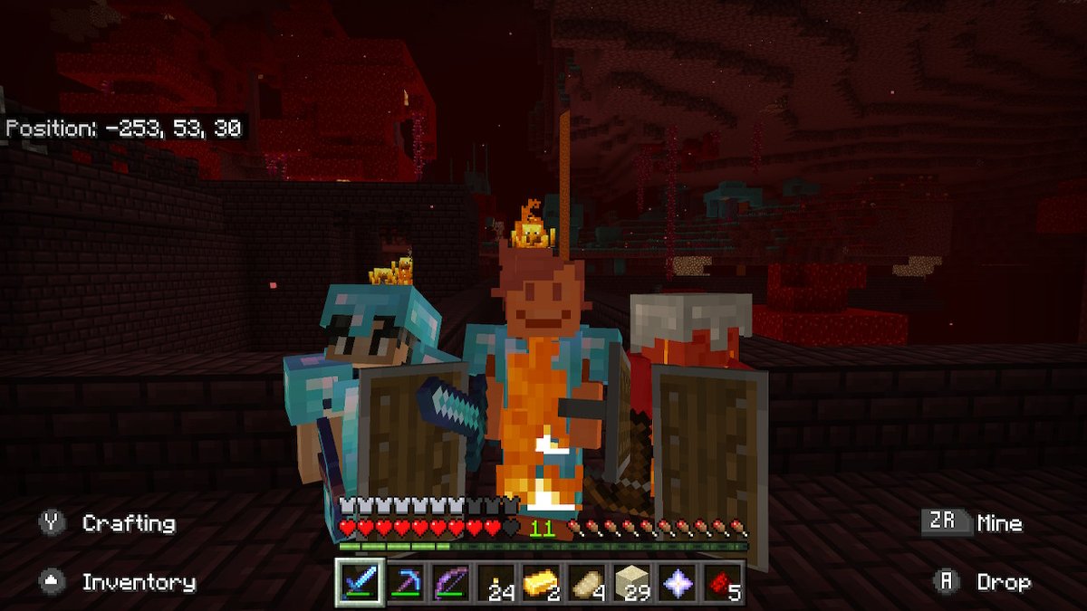 #Minecraft #NintendoSwitch Playing Minecraft with @DarthConnor13 and @StudiosDiegz.