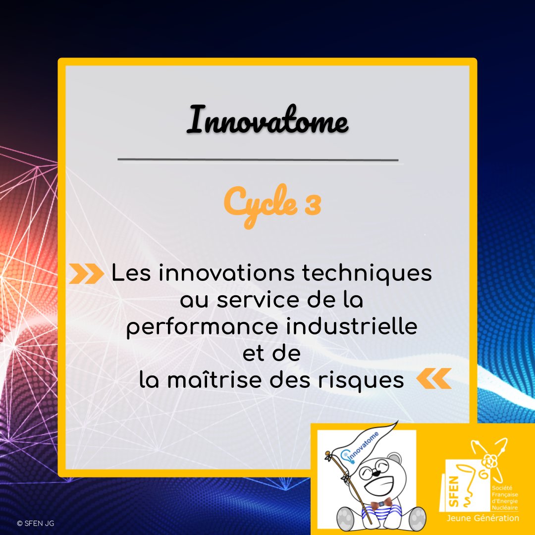 SFENjg's tweet photo. Voici venu le tant attendu 3e et dernier cycle des #WebinairesInnovatome 💻💡 2020
RDV dès ce jeudi 19/11 📅 de 13h00 à 14h00 🕐 pour le 1er webinaire.
Inscrivez-vous ici au 3e cycle 👉 https://t.co/xm11clK02X
On compte sur vous 🤗 !
#sfen #sfenjg #WebinaireInnovatome #nucléaire https://t.co/5FBu1p9VGG