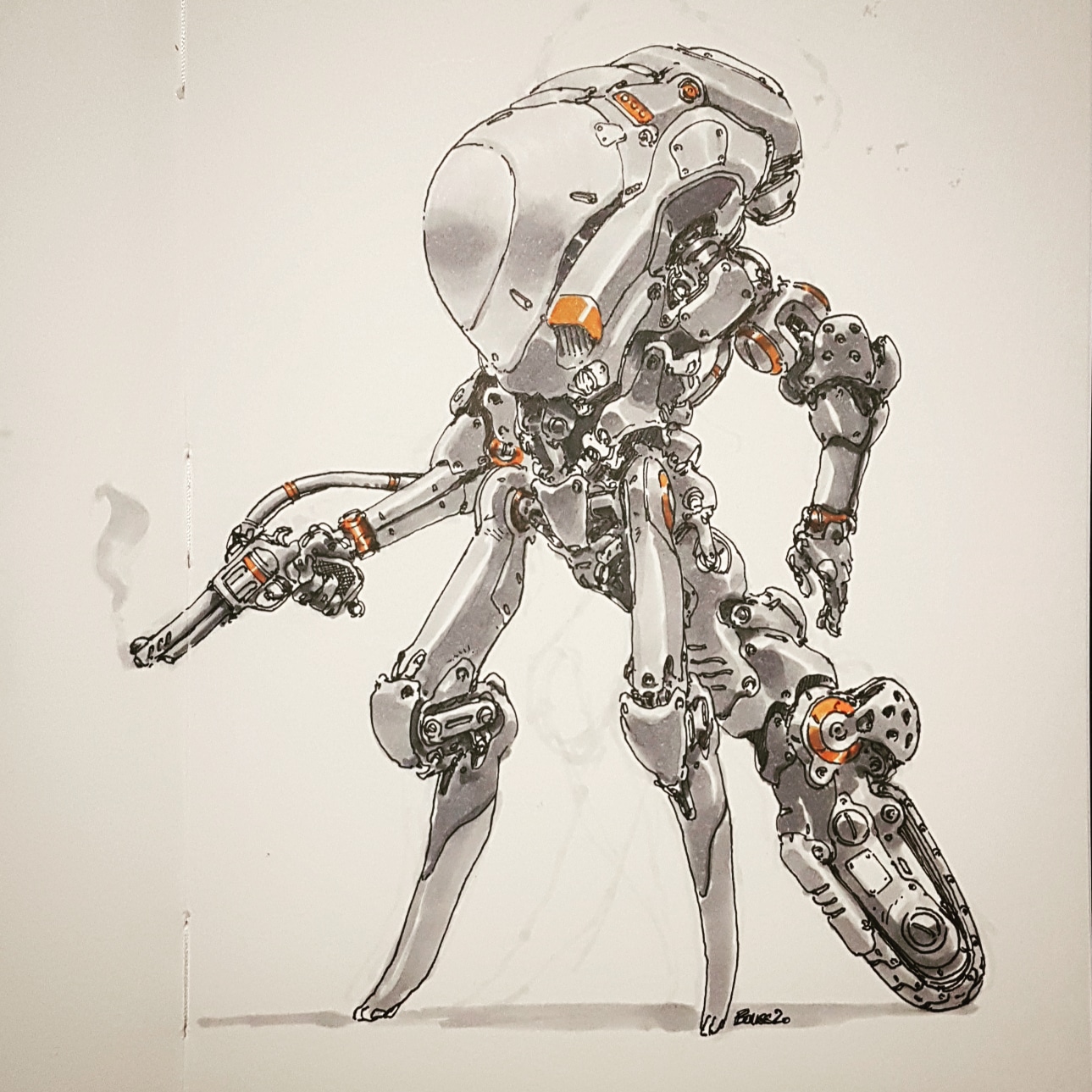 Art Robot Drawing