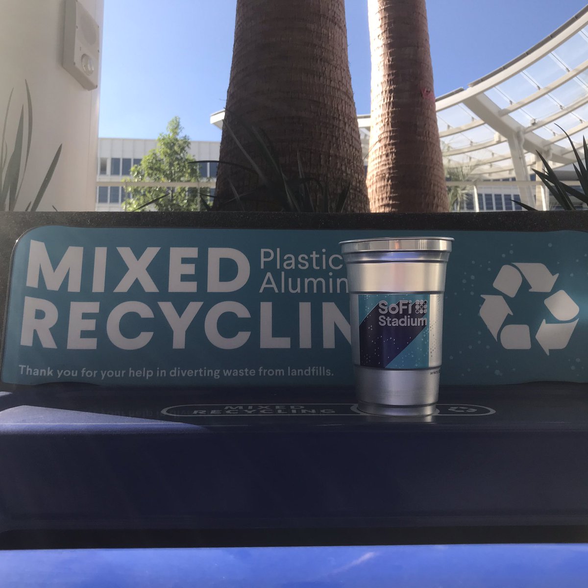Happy #AmericaRecyclesDay from <a href="/SoFiStadium/">SoFi Stadium</a>