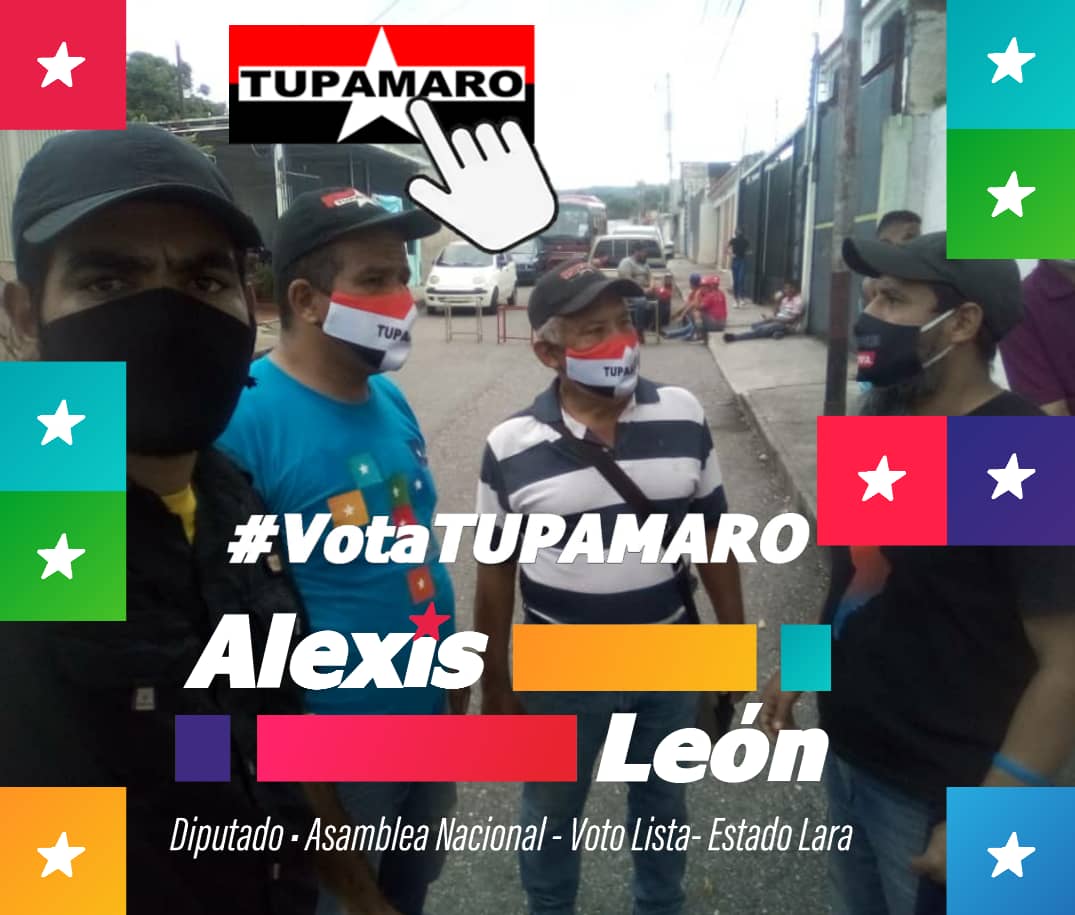 Mira_Venezuela's tweet photo. Hoy le dimos una cachetada al Imperio y sus lacayos. En Venezuela se lleva acabo otro simulacro electoral. 

Vamos a rescatar la Asamblea Nacional. 

Nuestro candidato #TUPAMARO Alexis León @alexisleontupa  candidato voto lista en el estado #Lara dice presente. 
#VotaTupamaro https://t.co/KUu3zDKNUU