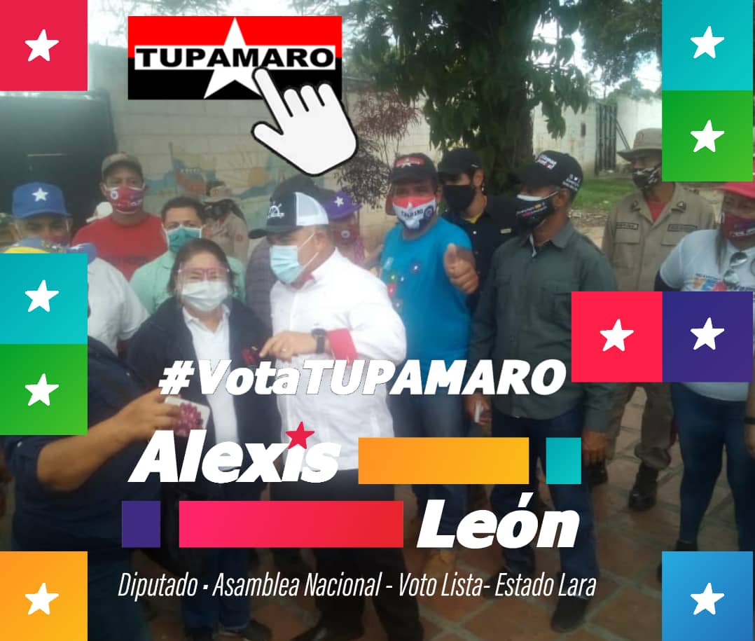 Hoy le dimos una cachetada al Imperio y sus lacayos. En Venezuela se lleva acabo otro simulacro electoral. 

Vamos a rescatar la Asamblea Nacional. 

Nuestro candidato #TUPAMARO Alexis León <a href="/alexisleontupa/">Alexis Leon</a>  candidato voto lista en el estado #Lara dice presente. 
#VotaTupamaro