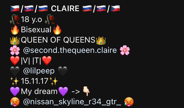 dessiie006's tweet photo. pokud tvoje bio vypada nejak takhle nemluv nikdy na me https://t.co/V12Zvgh6g9