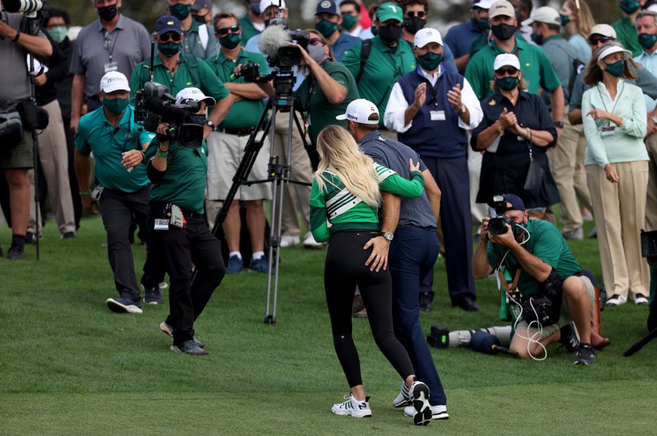 Congrats... on everything, Dustin Johnson.