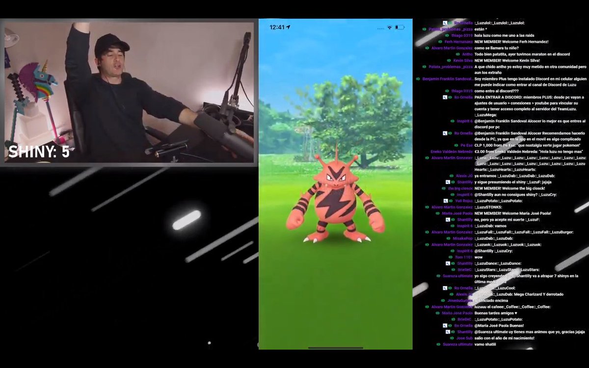pokeamigosneza's tweet photo. El shiny CON ESTILO
#TeamLuzu consiguiendo un shiny mas, #BuscandoPokemon en el directo de @LuzuGames #PokeAmigosNeza https://t.co/s8TArojVPL