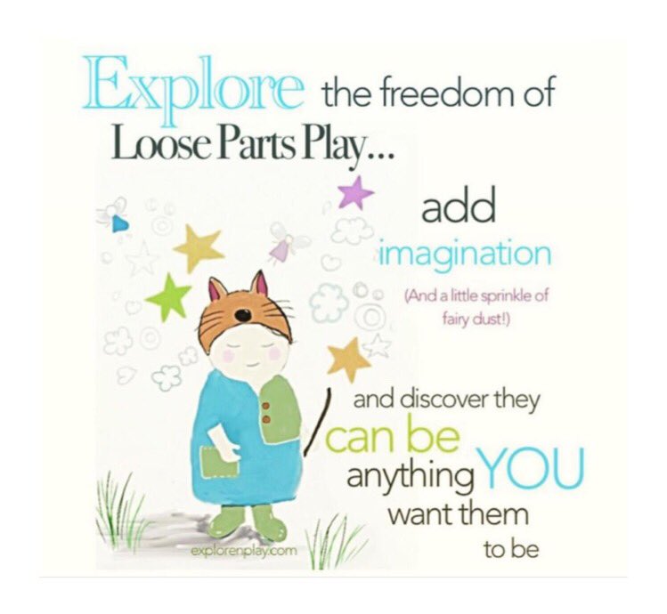 goexplorenplay's tweet photo. Explore the freedom of loose Parts....add imagination (a little sprinkle of fairy dust) and discover they can be anything you want them to be. https://t.co/TXVA042Iee   #Explore #loosepartsplay #looseparts #play #imagination #earlyyears #learning #preschoolteachers #inspire https://t.co/kT9njy7v7N
