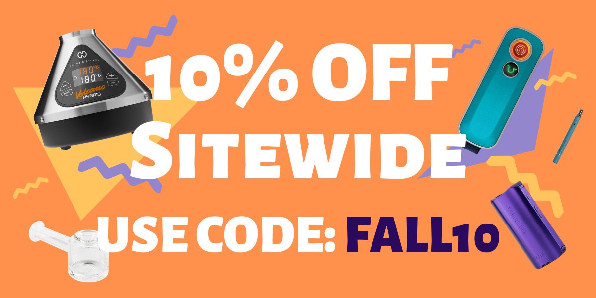 In case you missed it, we're offering 10% off sitewide for a limited time!

Coupon code: FALL10

SHOP NOW: bit.ly/3f1fIXP

#vaporizers #vapecompany #volcanovaporizer #onsale #vapelife #vape #vapes #vapeitup #smokazon #goodtimes #earlyblackfriday #limitedtime