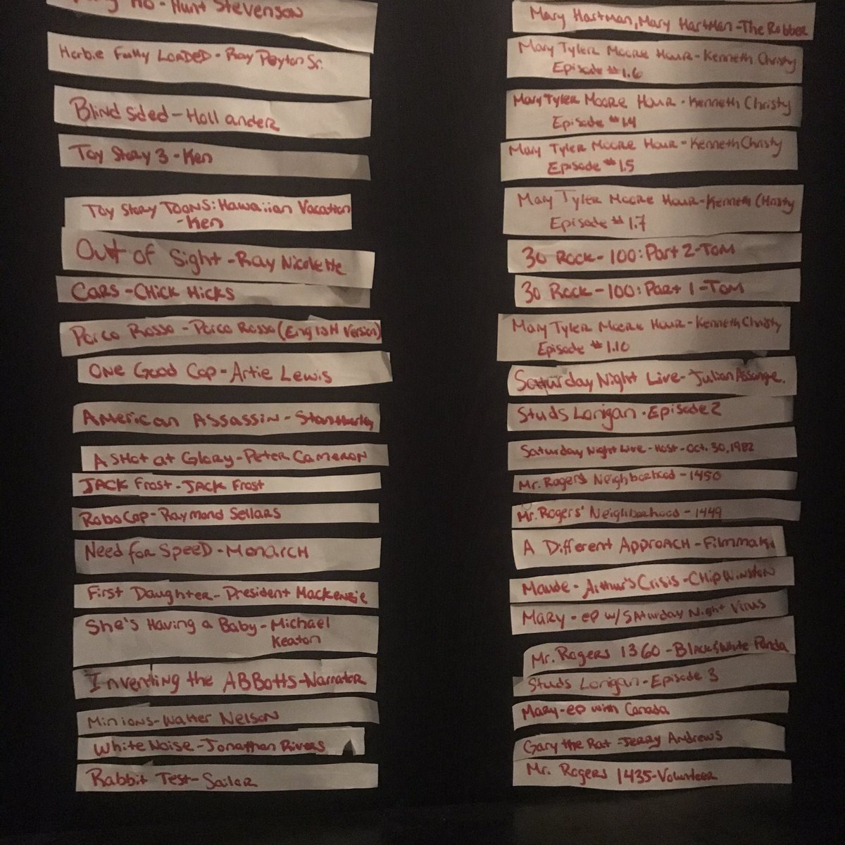 DJBayleyB's tweet photo. Who says you can’t accomplish great things during #coronavirus ? Casper and I watched every single movie and tv show that has @MichaelKeaton AND we ranked them by performance. #pittsburgh Believe it or not, Batman is quite the funny 70’s sitcom actor. #michaelkeaton https://t.co/Ze14icY8D4