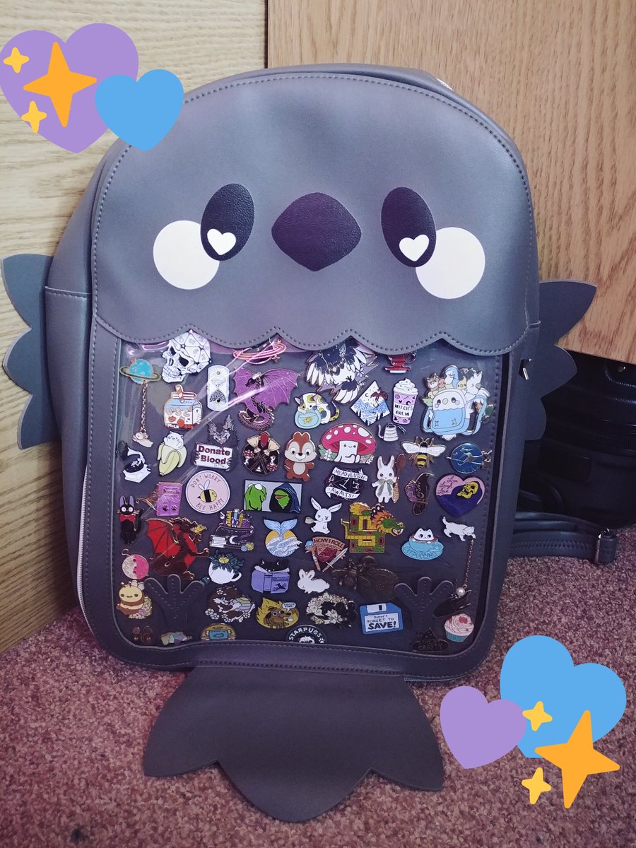 Royaltea-Rose (@royaltea_rose) on Twitter photo ITS HERE!! My crow bag I preordered just over a year ago from <a href="/ohayouclothing/">Ohayou! Clothing</a> is finally here!! I'm so excited! I was worried all my pins wouldn't fit but I got em all in! ITS HERE!! My crow bag I preordered just over a year ago from <a href="/ohayouclothing/">Ohayou! Clothing</a> is finally here!! I'm so excited! I was worried all my pins wouldn't fit but I got em all in!