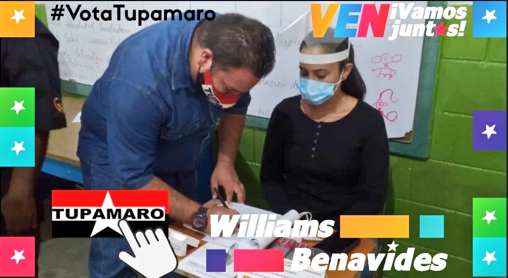 Mira_Venezuela's tweet photo. Cumpliendo con el deber patrio, nuestro candidato lista Nacional @WBenavides_MRT, participa en #SimulacroElectoral acompañado del pueblo Guerrero del Estado Bolívar. 
#VenVamosJuntos y este #6Dic recuperemos nuestra AN.
#LosRebeldesSomosMas
#VotaTupamaro https://t.co/bxVuOlfy3n