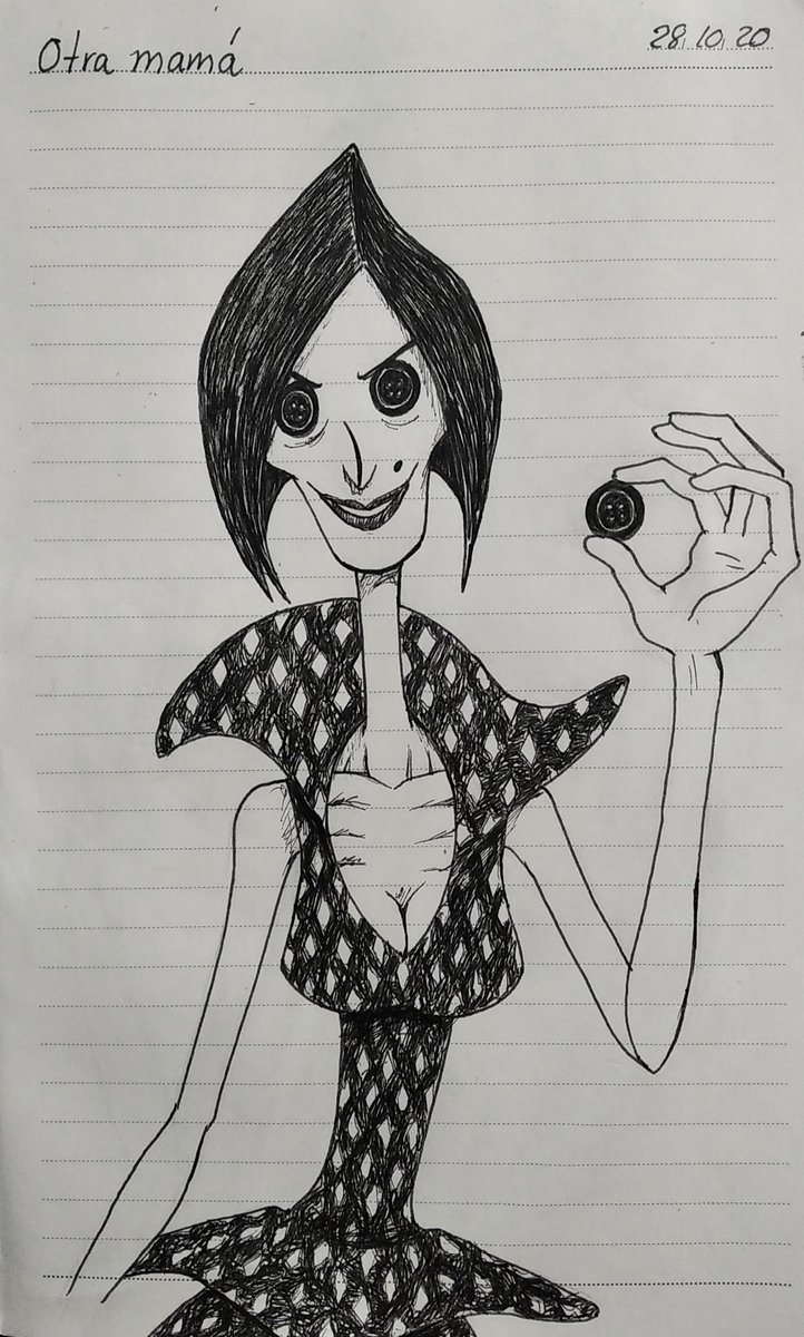 MarianArt22's tweet photo. Drawing number 28 of #TheSecretInking presents Coraline's other mom, sweet, caring and absolutely terrifying. ❤️

#Inking #TraditionalArt #Illustration #Coraline #CoralineAndTheSecretDoor #OtherMom https://t.co/f2iEqlZUMx