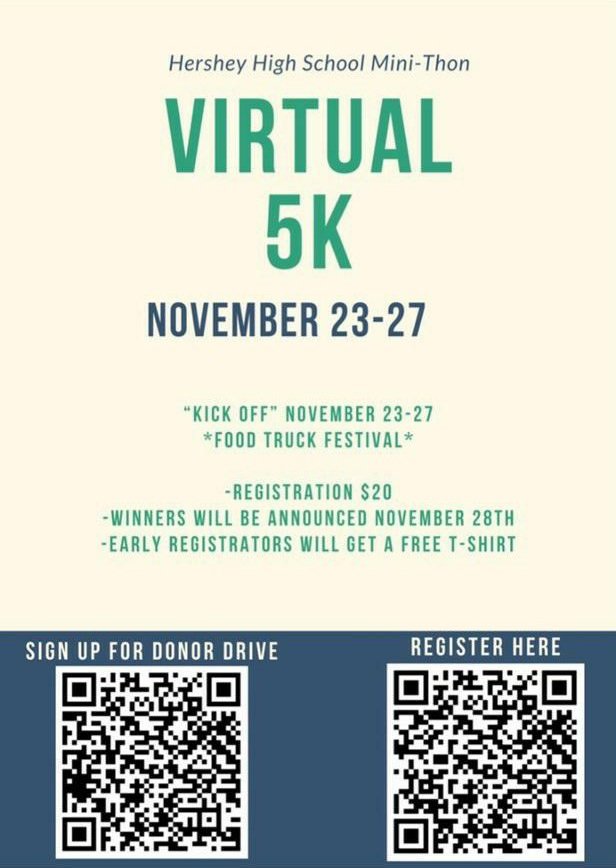 HHSMiniThon's tweet photo. Registration for the virtual 5k is live!
Here's the link for registration: https://t.co/Hzv6bJ1JEN https://t.co/2DZ8NpRQmx