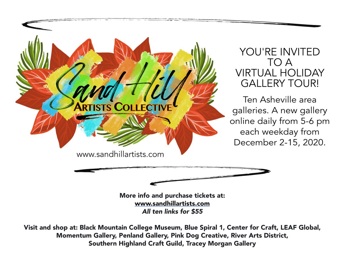 radartists's tweet photo. @ArtinAmerica Asheville's first-ever virtual holiday gallery tour - read more at https://t.co/XQfqzCmTiu - Can you please share this with your followers? https://t.co/58wwtvTNMK