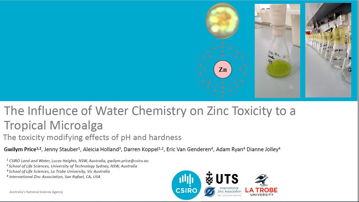 GwilymPrice's tweet photo. Interested in the influence of water chemistry on metal toxicity? I'm presenting at #SETACScicon2 work on zinc toxicity to tropical microalga and how this changes under different chemistry conditions. Presentation ID is: 2.05.17. Come check it out 😀🦠🧪 https://t.co/MODOTTOM1A