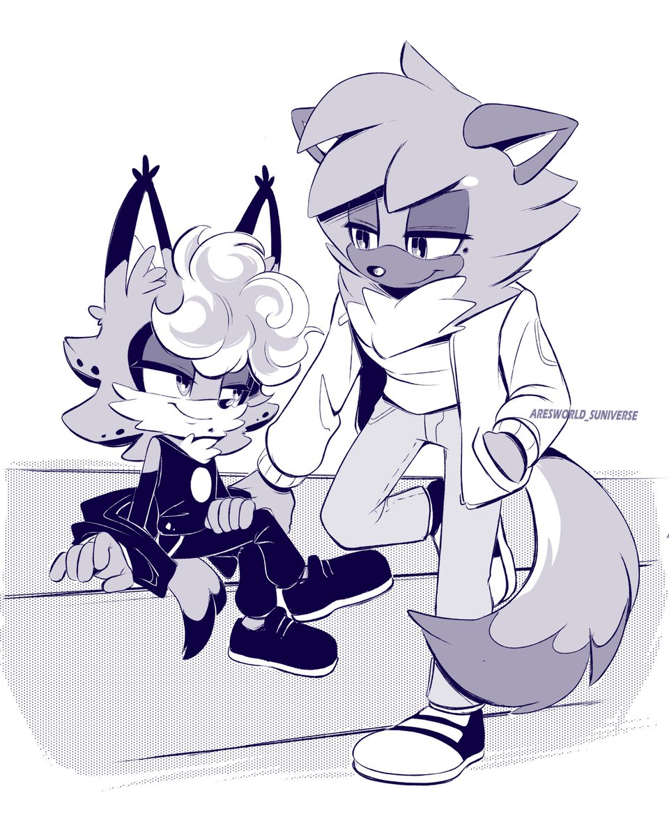 ArsworldS's tweet photo. two characters commission for   @CrypticBasil 💙 https://t.co/5E58Iqpt3J
