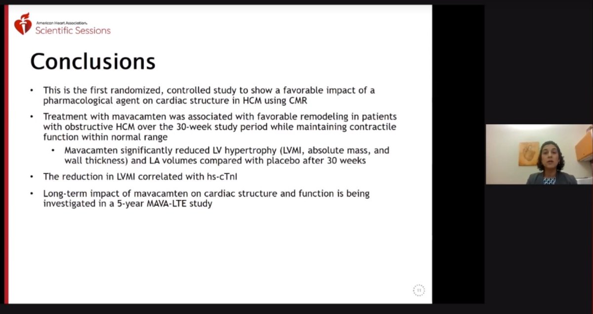 For  #mavacamten -- improve pVo2 -- improve how patients feel -- improve echo findings -- and now improve structure/favorable remodeling on  #whycmr and more to come from the OLE phase on long term effect