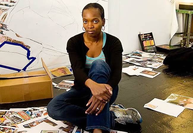 akunnachux's tweet photo. Behold artist Njideka Akunyili Crosby. In '18, her painting "Bush Babies" fetched a whopping $3.3m (about N1.4b) making it d most expensive 9ja work, displacing Ben Enwonwu's "Tutu" which fetched $1.6m. Her mum is ex-Info Min, Late Prof Dora Akunyili. Igbo kwenu! https://t.co/FPJ3zzzQPJ