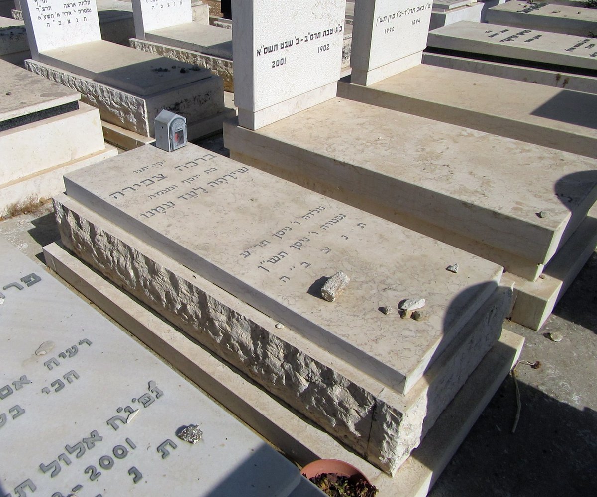 Brakha Tzefira died in 1990. Her death was not mentioned in the news or on the radio, but the weekend newspapers wrote about it. She was buried in the Kiryat Shaul Cemetery in Tel Aviv.18/