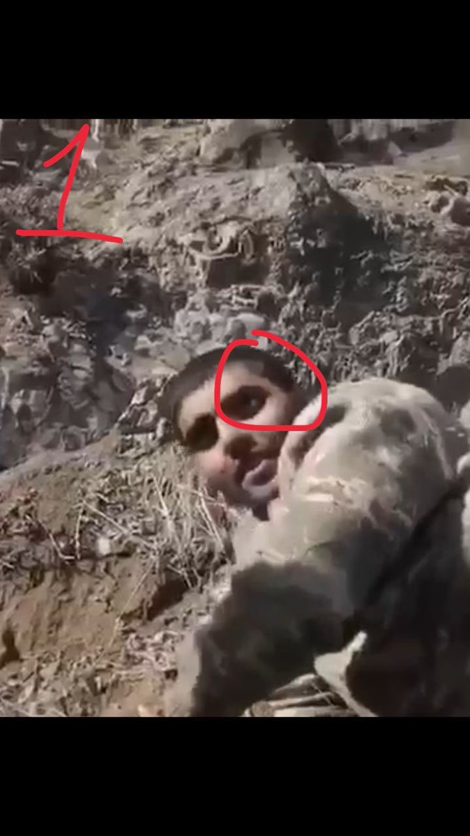 4nevereveragain's tweet photo. Video from Anna-News where Armenian soldiers “saving life” of Injured Azerbaijani soldier. 10 second time frame in the video...no blood &amp; blood. Currently location of the soldier is unknown. #ArmenianAggression https://t.co/nGtSDNFKk5