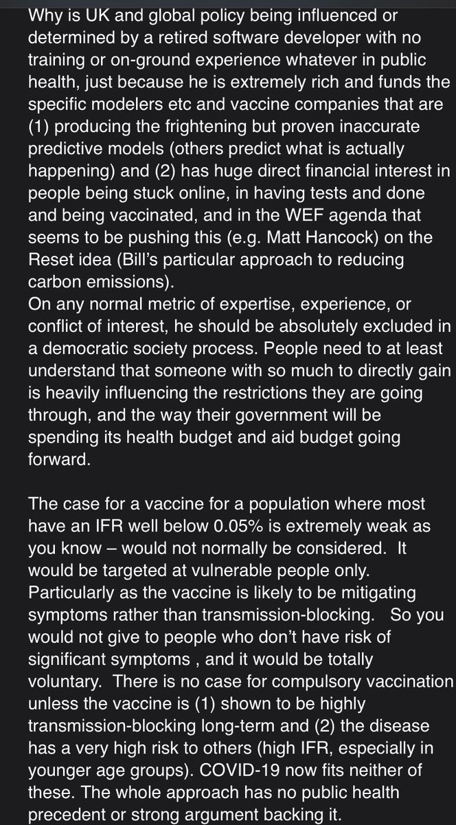 emmakennytv's tweet photo. This is from an incredible vaccine expert. I’m sharing it as I’m tired of people who don’t want this rushed vaccine being called anti-vax. This isn’t just a medic, this is a man who has spent his entire life in this work. Retweet this. #CoronavirusVaccine https://t.co/iGiUqqtlOG