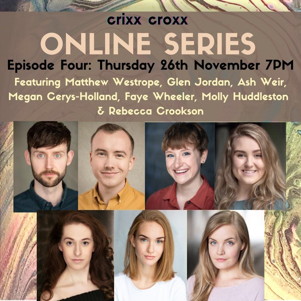 crixxcroxx__'s tweet photo. Episode Four - Thursday 26th November

Matthew Westrope
Glen Jordan @TheNewsAtGlen 
Ash Weir 
Megan Cerys-Holland @MeganHollandXx 
Faye Wheeler @fayewheeler_
Molly Huddleston @_mollyroseh
Rebecca Crookson @RebeccaCrookson https://t.co/jc36X3FEEd
