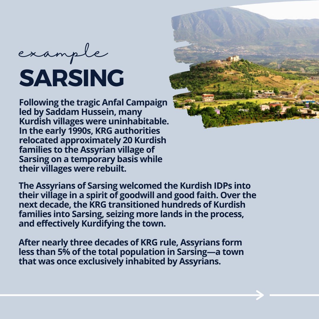 The chronic and systematic expropriation of Assyrian lands in the KRI has been a long-term problem.