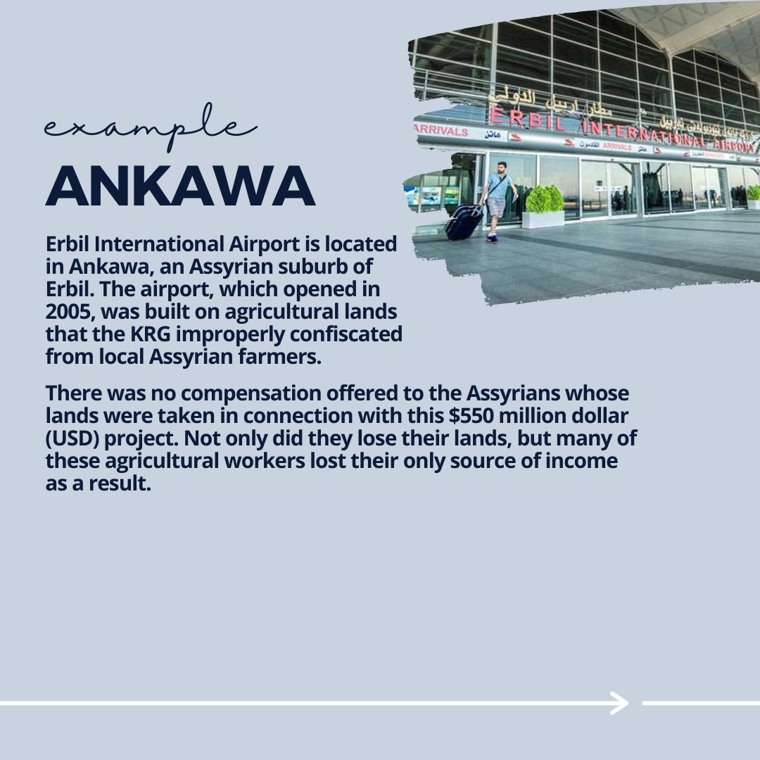 The chronic and systematic expropriation of Assyrian lands in the KRI has been a long-term problem.