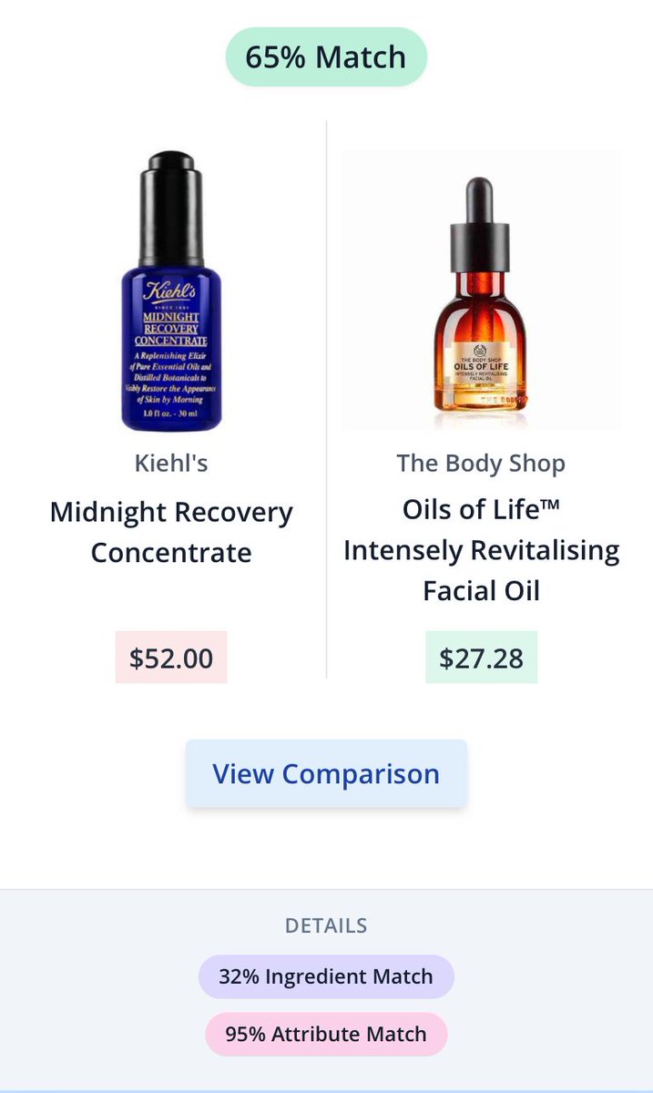 SkinSortHQ's tweet image. Like Kiehl's Midnight Recovery Concentrate ($52)? Try the Body Shop Oils of Life ($27.28)! 

Come find more dupes at SkinSort.com!
