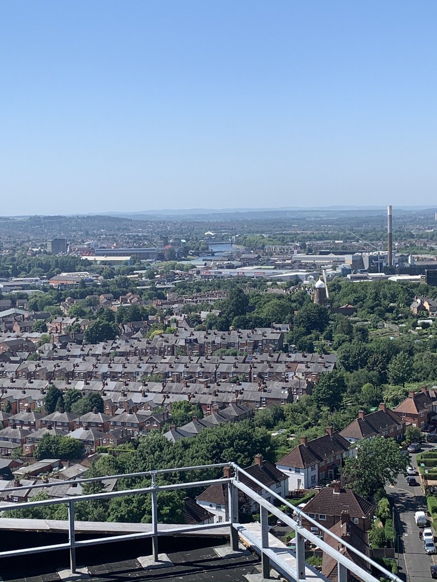 Views from #burrowscourt on a recent work survey - 23 floors up - NG3