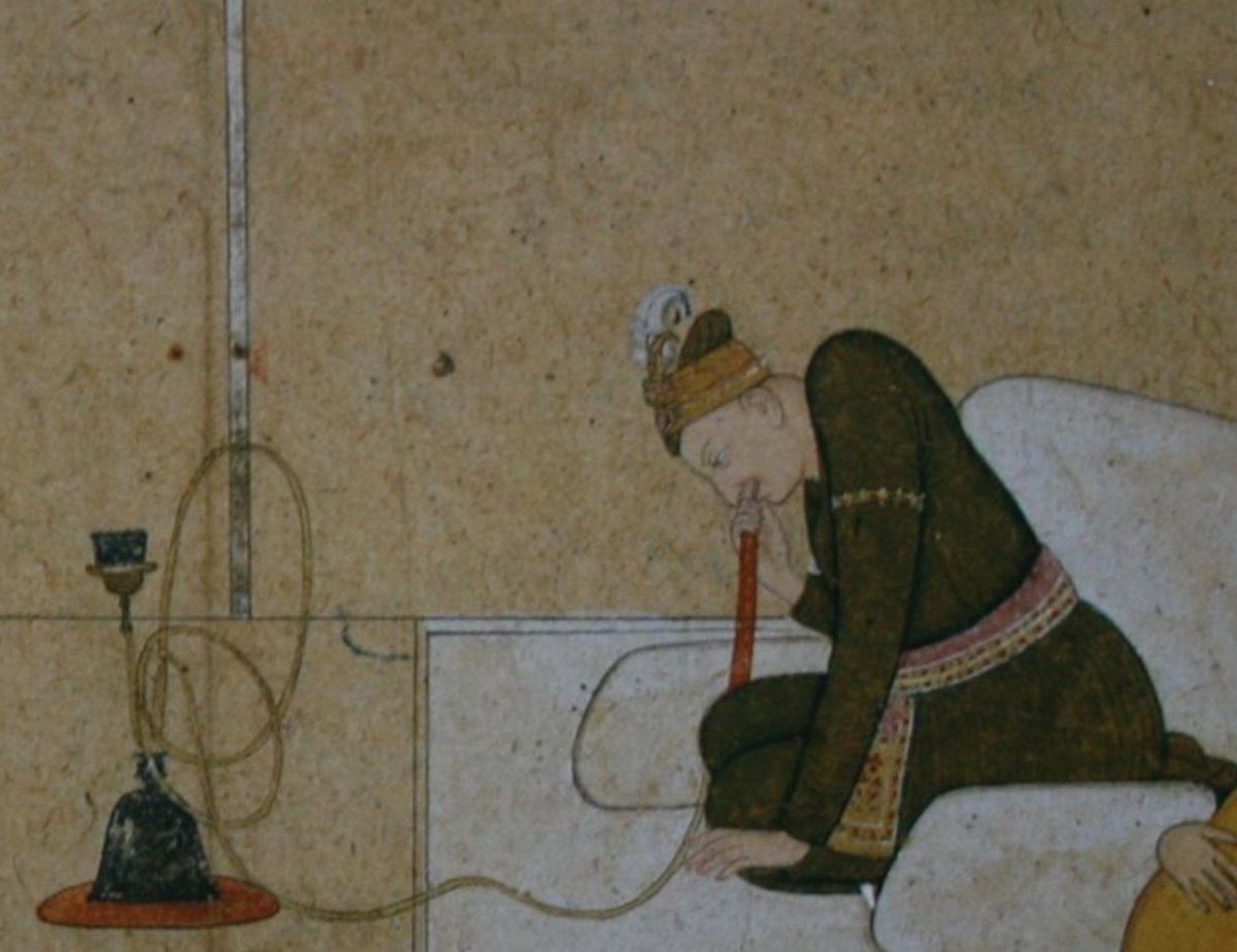 The Mughals won, although at a heavy cost, the Emperor was pleased with the defence by Muin-ul-Mulk, son of Qamar-ud-Din. Muin-ul-Mulk was made the Nazim of Lahore and Multan. (Mir Mannu smoking hookah)