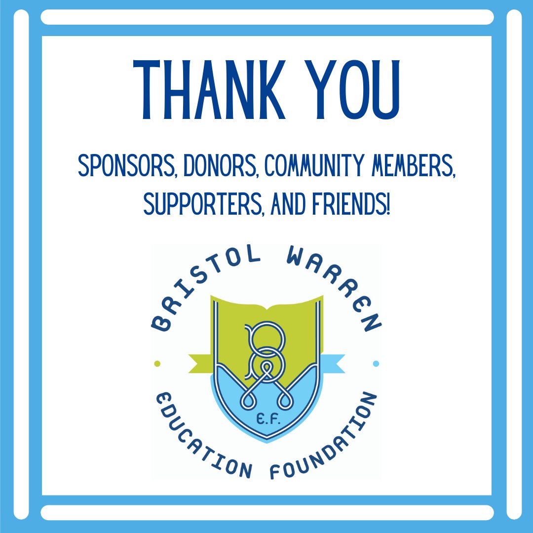 BWEdFoundation's tweet image. A final thank you to all of our sponsors, donors, community members, supporters and friends! The BWEF could not fulfill our mission of supporting innovative educational excellence in our schools without you! We look forward to the rest of this year, and the next!