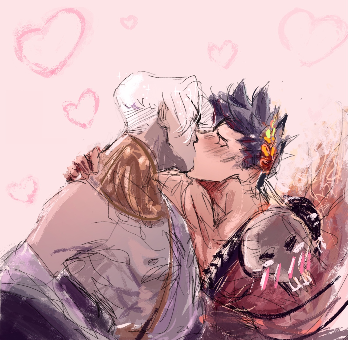 RBriidge's tweet photo. 🌷✨
 #zagthan #Zagreus #thanatos #hades #hadesgamefanart #art https://t.co/TpXeuBI7BM