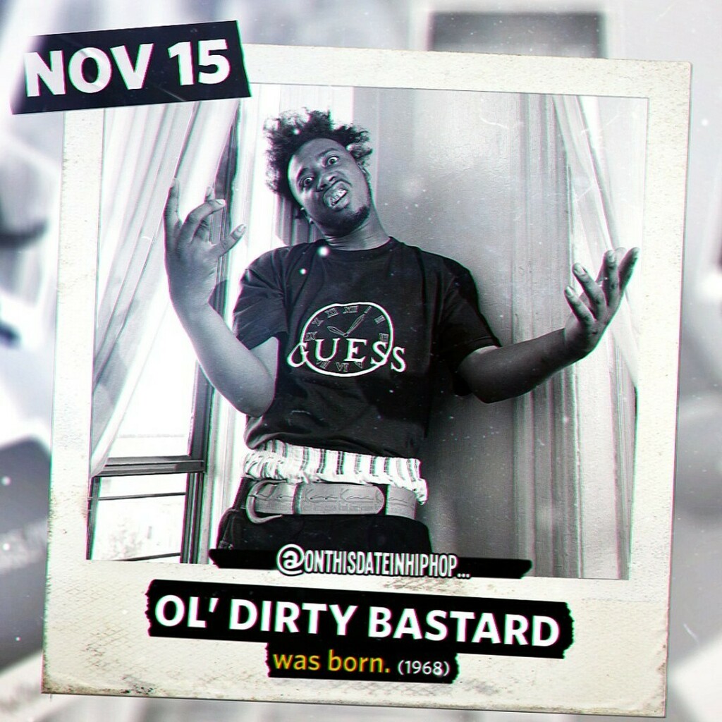 bleepthabastard's tweet photo. #OnThisDateInHipHop, Russell #OlDirtyBastard Jones was born in #Brooklyn, #NewYork. #ODB would grow up to: (1) be cousins with #RZA and #GZA, (2) become a member of #ForceOfTheImperialMaster, #AllInTogetherNow and Wu-Tang Clan, (3) release 2 albums, (4) … https://t.co/BhjGzZyhxC https://t.co/0dWg0YFwcP
