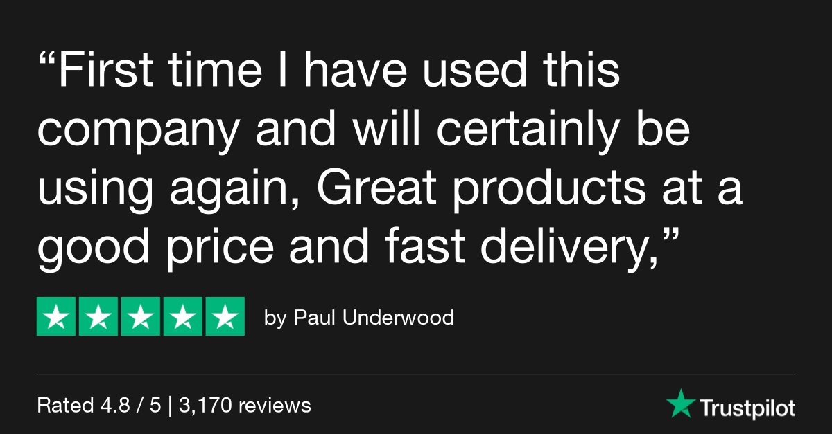 We've just hit ⭐️⭐️⭐️⭐️⭐️ on <a href="/Trustpilot/">Trustpilot</a> with an overall score of 4.8! Thank you to each and everyone of you for your continued custom and support 😀 #RatedExcellent #5Star #Trustpilot