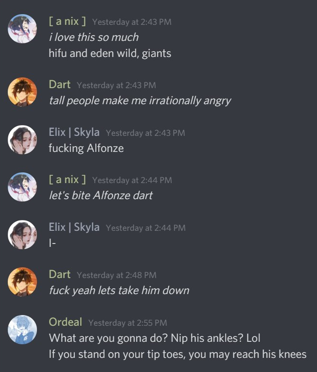 TeaInfin's tweet photo. The two gremlins wanting to have dominance over giants https://t.co/W3wbURbGDT