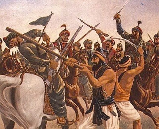 Historians have provided different accounts of this crucial hour: Khushwaqt Rai, author of Tawarikh-i-Sikh, says the siege lasted from October 1748 to January 1749, skirmishes took place every day and resulted in the death of two Sikhs.