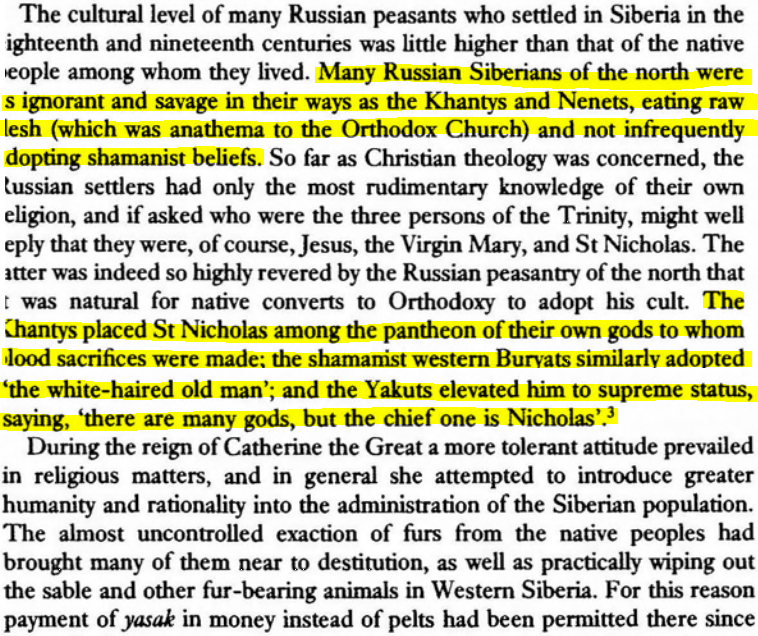 During the last decade of the 18th century ~100,000 sea-otters were killed due to them being highly prized by the Manchu rulers of China. Aleuts were used as auxiliary troops in Alaska by the Russia which led to Amerinds hating them. Some Aleuts were even brought to California.