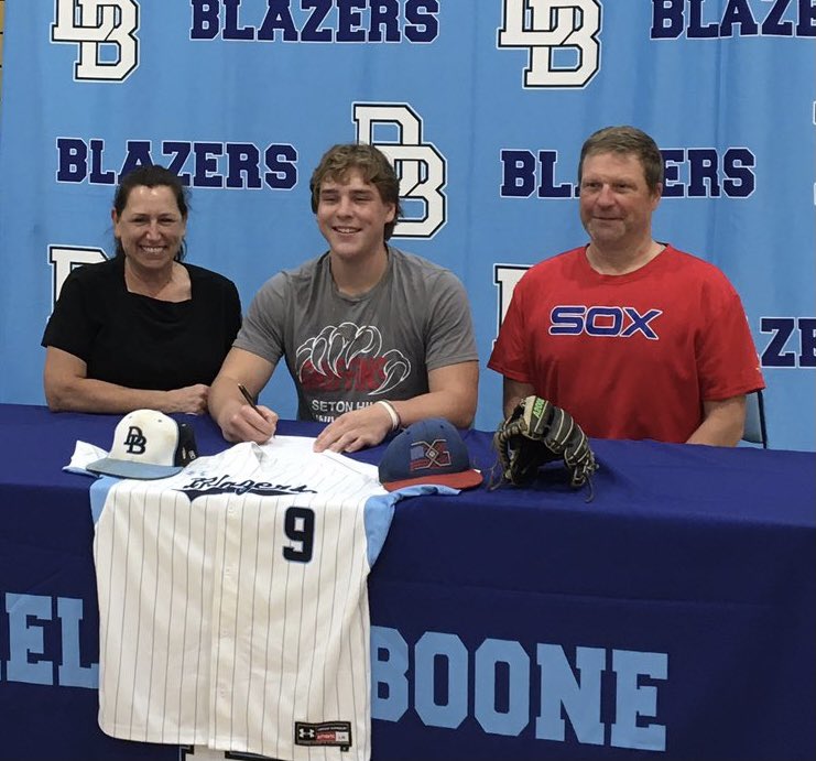 BASEBALL
College Signing

<a href="/DBooneBlazers/">Daniel Boone Blazers Athletics</a> 
<a href="/DBooneBaseball/">BooneBlazersBaseball</a> 
Mikey Gregos signed to continue his academic and athletic careers at Seton Hill University. 

Congratulations, Mikey!