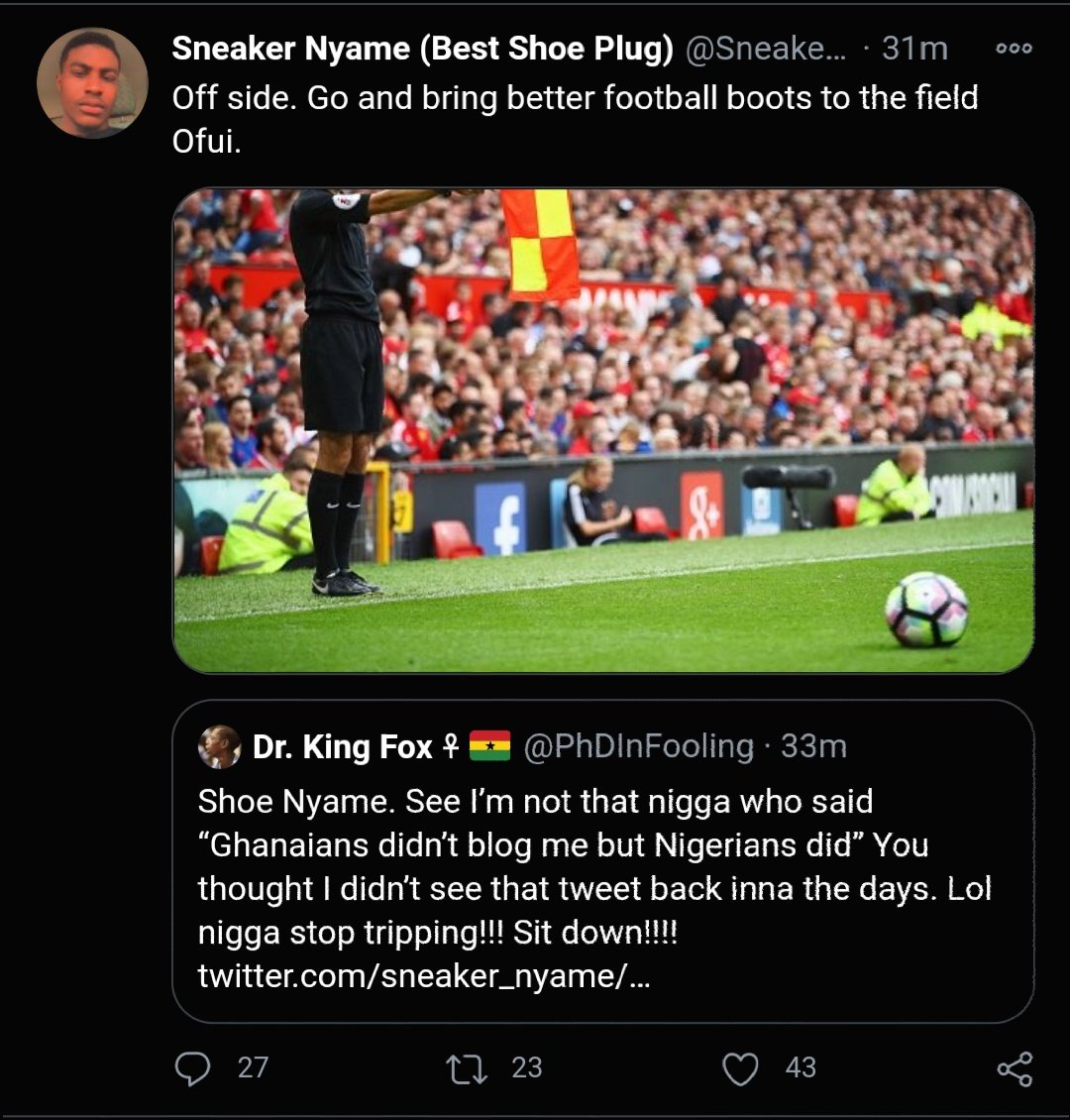 17. Sneaker Nyame Vs Dr King FoxSneaker Nyame quoted King Fox saying he should respect himself and pay attention to what he tweets. Fox replied with he doesn't have time for someone who doesn't own a shop and uses his capital to promote his business. This matter never settle