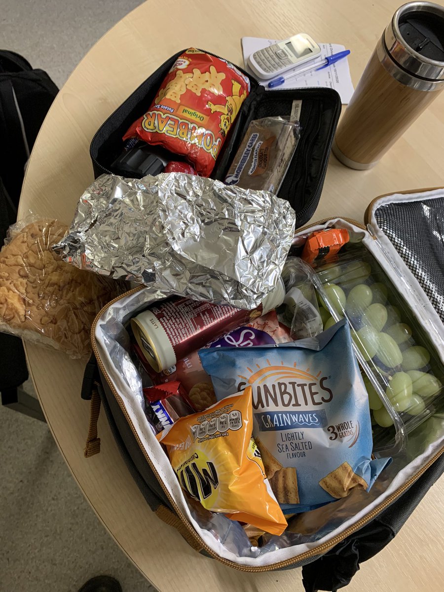 There’s nothing happening for a bit so time to break out the snacks (  @amyjayem how’s that for a selection?) On a night shift there’s often a lull where nothing seems to happen then everything happens at once.  #NightShift