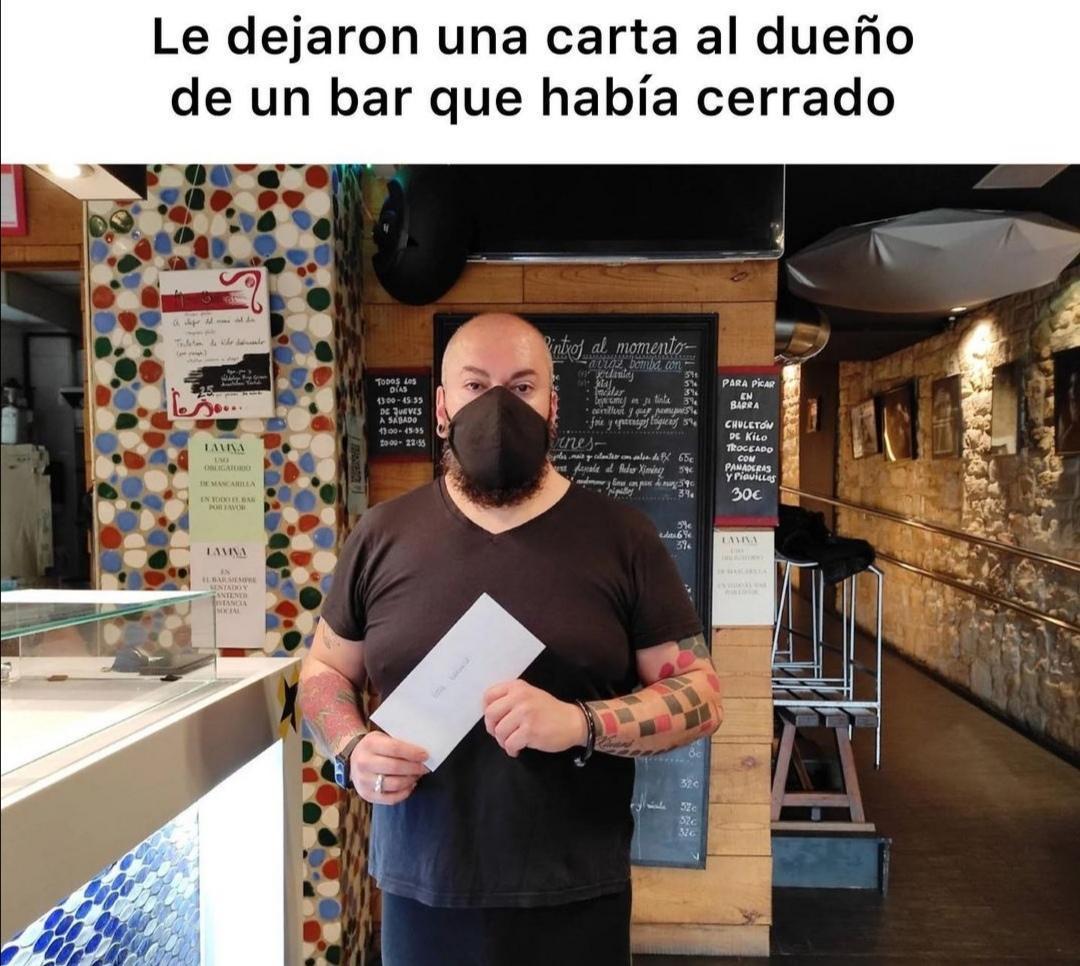 soycamarero's tweet photo. Esta historia le ha ocurrido a @patxikiwani en su bar @lavinadesanfrancisco_  por más clientes así 👏👏👏♥️ https://t.co/3s85U0hAcg