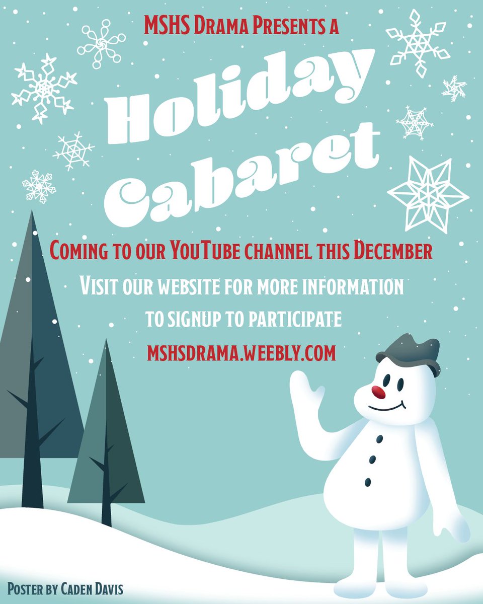 mshsdrama's tweet photo. Check it out! We're spreading Christmas cheer! Go to our website to find out how. https://t.co/5FurZ8uevN