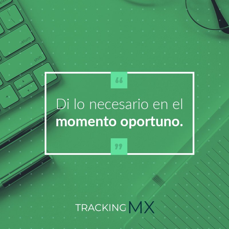 Todo se trata del timing.  #comunicación